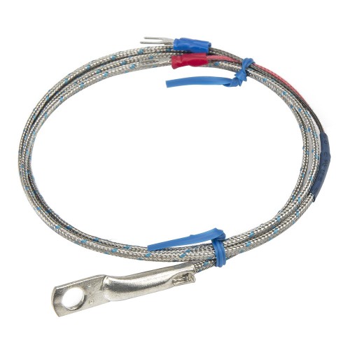 FTARR02 K type 6mm inner diameter cold pressing nose 1m metal screening cable thermocouple temperature sensor