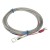 FTARR02 K type 6mm inner diameter cold pressing nose 3m metal screening cable thermocouple temperature sensor