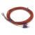 FTARR02 PT100 type 5mm inner diameter cold pressing nose 2m Silica gel cable RTD temperature sensor