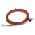 FTARR02 PT100 type 5mm inner diameter cold pressing nose 2m Silica gel cable RTD temperature sensor