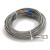 FTARR02 PT100 type 6mm inner diameter cold pressing nose 7m metal screening cable RTD temperature sensor