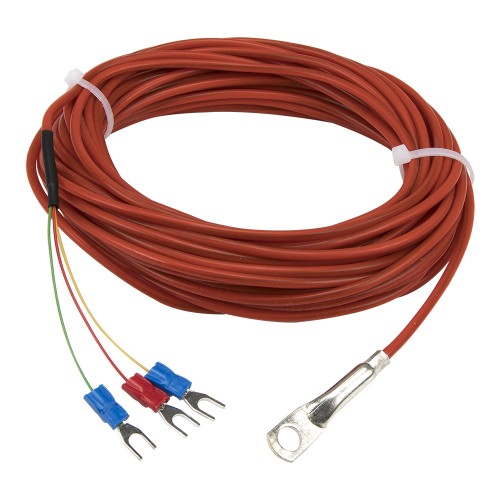 FTARR02 PT100 type 6mm inner diameter cold pressing nose 10m metal screening cable RTD temperature sensor