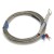 FTARR03 K type 600℃ max 10mm diameter hole ring 3m metal screening cable with spring 3D printer ungrounded thermocouple temperature sensor