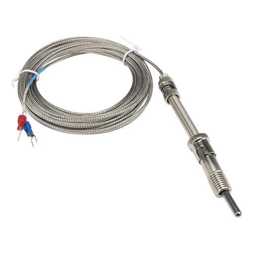 FTARS01 J type bayonet M12 compression spring 32mm sleeve length 6m metal screening cabel thermocouple temperature sensor