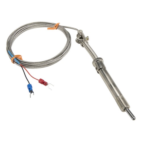 FTARS01 K type bayonet M12 compression spring 70mm sleeve length 2m metal screening cabel thermocouple temperature sensor