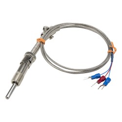 FTARS01 PT100 type A grade bayonet M12*1.5 compression spring 32mm sleeve length 1m metal screening cabel RTD temperature sensor