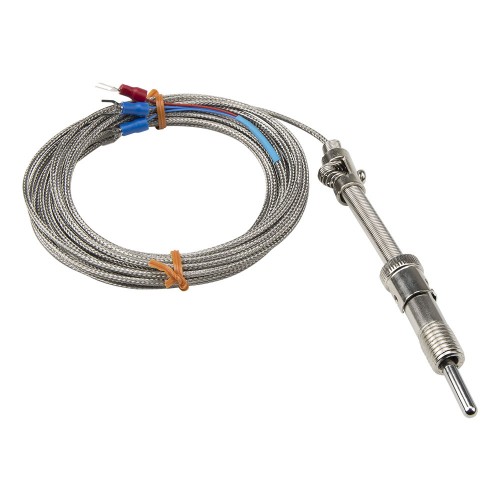 FTARS01 PT100 type A grade bayonet M12*1.5 compression spring 32mm sleeve length 5m metal screening cabel RTD temperature sensor