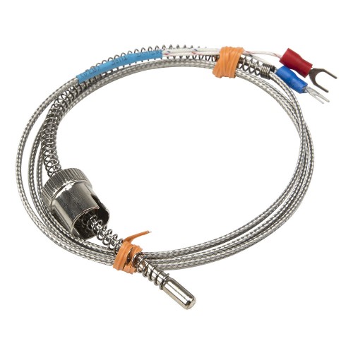 FTARS02 E type 11.5mm inner diameter adjustable bayonet cap 1m metal screening cable thermocouple temperature sensor