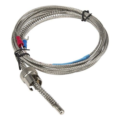 FTARS02 E type 11.5mm inner diameter adjustable bayonet cap 2m metal screening cable thermocouple temperature sensor