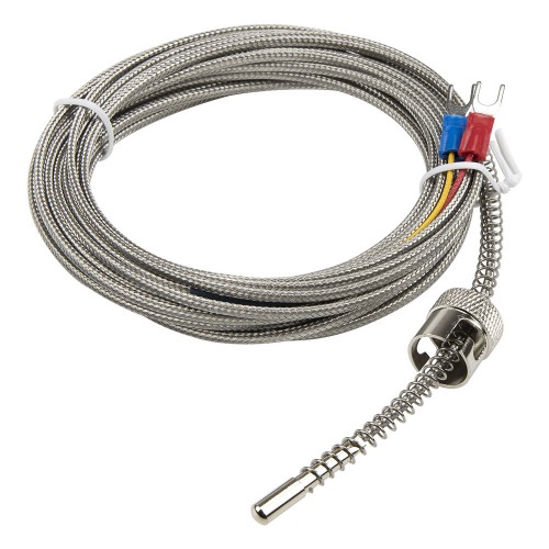 FTARS02 J type 12mm inner diameter adjustable bayonet cap 5m high density metal screening cable thermocouple temperature sensor