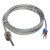 FTARS02 J type 12mm inner diameter adjustable bayonet cap 3m high density strand wire metal screening cable thermocouple temperature sensor