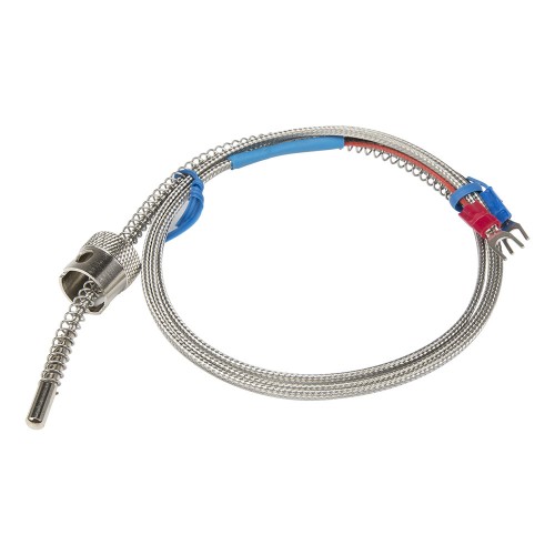 FTARS02 K type 12mm inner diameter adjustable bayonet cap 1m high density metal screening cable thermocouple temperature sensor