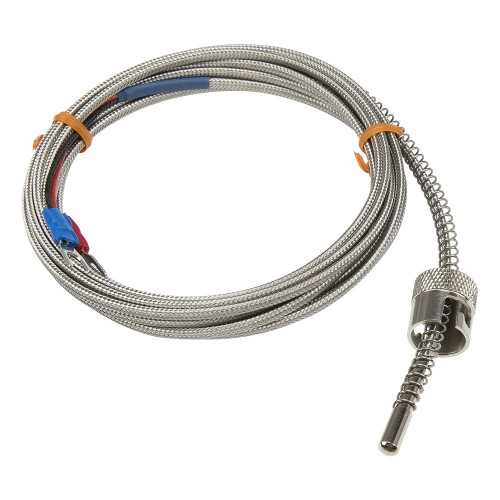 FTARS02 K type 12mm inner diameter adjustable bayonet cap 3m high density metal screening cable thermocouple temperature sensor