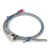 FTARS02 K type 12mm inner diameter adjustable bayonet cap 1m high density strand wire metal screening cable thermocouple temperature sensor