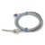 FTARS02 K type 12mm inner diameter adjustable bayonet cap 3m high density strand wire metal screening cable thermocouple temperature sensor