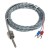 FTARS02 K type 12mm inner diameter adjustable bayonet cap 5m high density strand wire metal screening cable thermocouple temperature sensor