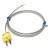 FTARW03 K type 1m high temperature resistance metal screening cable wire head plug connection thermocouple temperature sensor