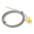 FTARW03 K type 2m high temperature resistance metal screening cable wire head plug connection thermocouple temperature sensor