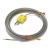 FTARW03 K type 3m high temperature resistance metal screening cable wire head plug connection thermocouple temperature sensor