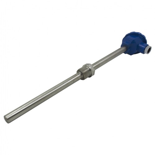 WRN-230 K type 201 stainless steel M27x2 screw thread 200mm insert 150mm cold side probe armor connection thermocouple temperature sensor