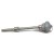 WRN-230 K type 2520 stainless steel M27x2 screw thread 250mm total 100mm insert probe length box connection thermocouple temperature sensor
