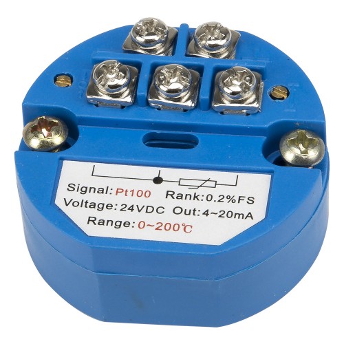 FTT01-C20 PT100 input 4-20mA output 0-200℃ temperature transmitter