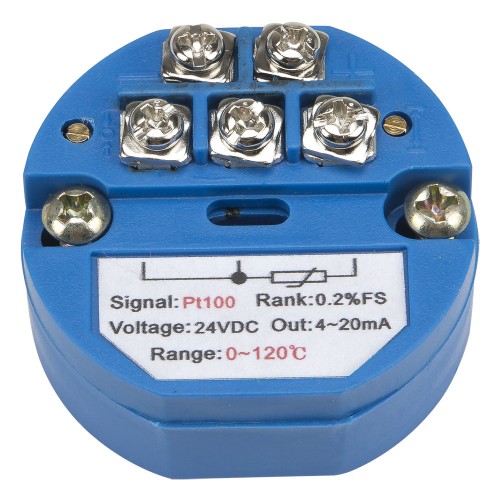 FTT01-C20 PT100 input 4-20mA output 0-120℃ moistureproof temperature transmitter