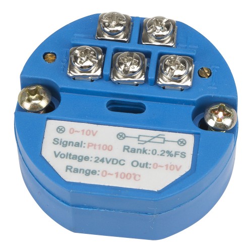 FTT01-V10 PT100 input 0-10V output 0-100℃ temperature transmitter