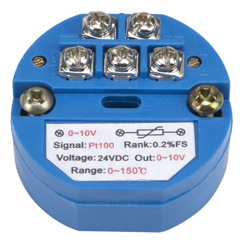 FTT01-V10 PT100 input 0-10V output 0-150℃ temperature transmitter
