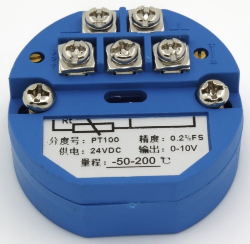 FTT01-V10 PT100 input 0-10V output -50-200℃ temperature transmitter