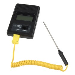 TM-902C 3*100mm straight probe head thermocouple digital K type LCD thermometer without battery