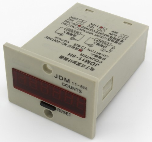 JDM11-6H AC 110V 4 pin contact signal input digital electronic production counter