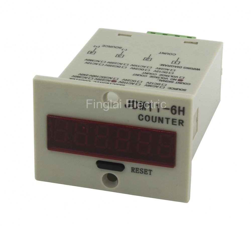 JDM11-6H 6 dígitos pantalla Control Relé Contador electrónico AC 220V
