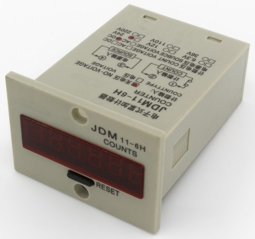 JDM11-6H AC/DC 24V 4 pin contact signal input digital electronic production counter