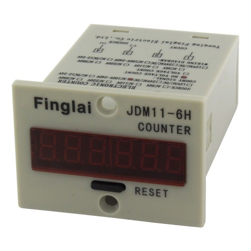 JDM11-6H AC 100-240V 4 pin contact signal input digital electronic production counter