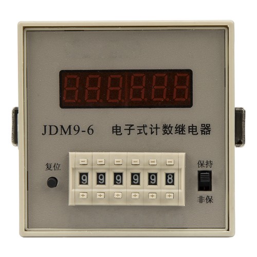 JDM9-6 6 digits AC/DC 12V count up digital counter