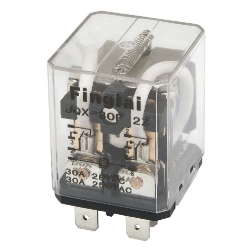 JQX-30F DC 12V 30A  DPDT silver alloy contact high power relay