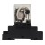 JQX-30F AC 110V 30A  DPDT silver alloy contact high power relay with socket base