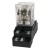 JQX-30F DC 24V 30A  DPDT silver alloy contact high power relay with socket base