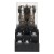 JQX-30F DC 24V 30A  DPDT silver alloy contact high power relay with socket base