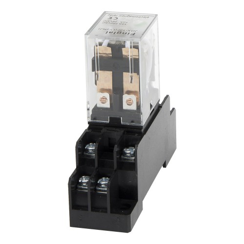 JQX-13FL DC 12V LED indicator electromagnetic relay with socket base HH62P LY2 series 12VDC LY2NJ