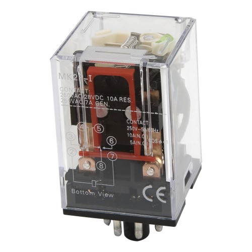 MK2P-I DC 12V 8 pins LED indicator type electromagnetic relay