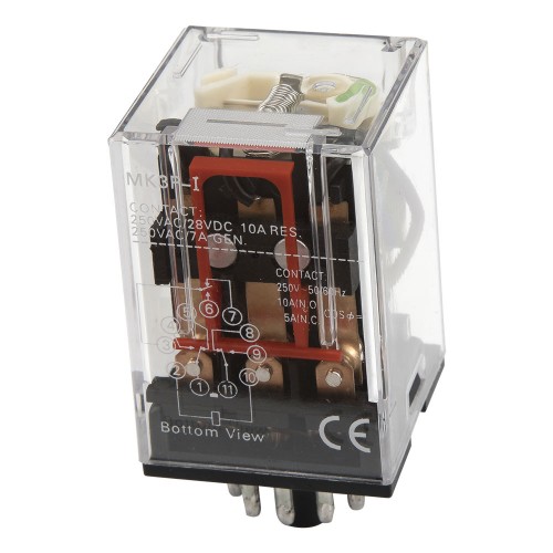 MK3P-I DC 24V 11 pins LED indicator type electromagnetic relay