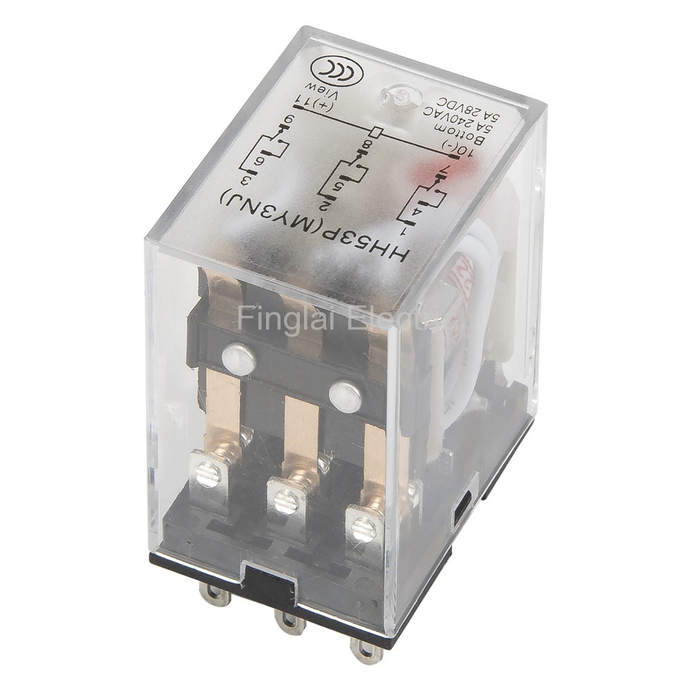 Omitido meteorito Noreste HH53PL AC 110V electromagnetic relay with LED indicator