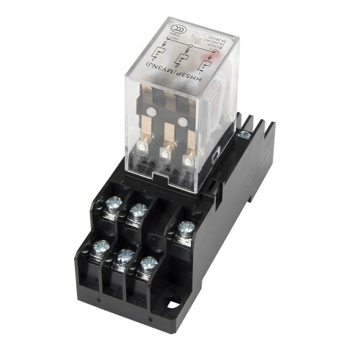 HH53PL AC 110V LED indicator electromagnetic relay with socket base HH53P MY3 series 110VAC HH53P-L MY3NJ