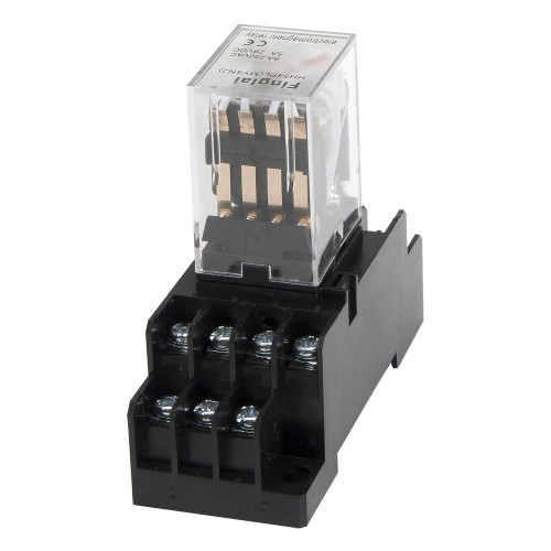 HH54PL AC 110V LED indicator electromagnetic relay with socket base HH54P MY4 series 110VAC HH54P-L MY4NJ