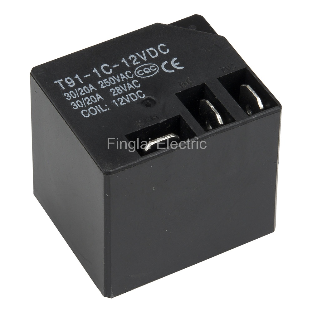 T91 DC 12V 5pins SPDT PCB relay T91-C JQX-16F 12VDC electromagnetic relay