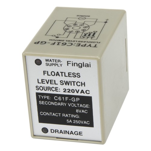 C61F-GP DC 12V floatless level relay with socket base 12VDC water level controller pump automatic switch