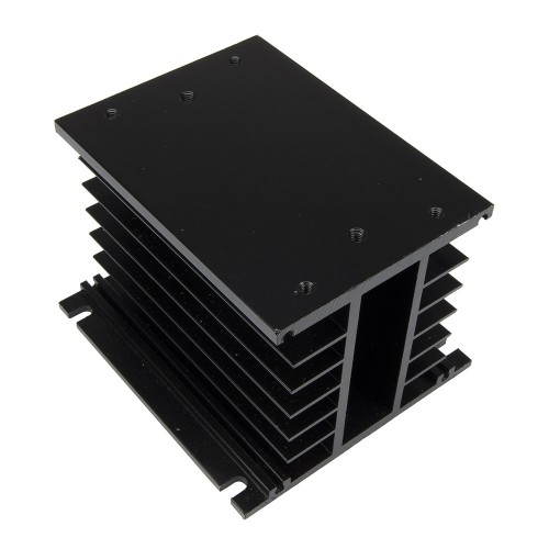 FHSH01-110 black 110*100*80mm three phase solid state relay aluminum heat sink SSR radiator