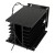 FHSH01F-110 black 110*100*80mm three phase solid state relay SSR aluminum heat sink SSR radiator with 220VAC oil-retaining bearing fan and protective cover